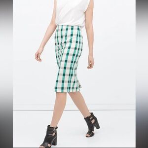 EUC Zara | Checked Pencil Skirt
